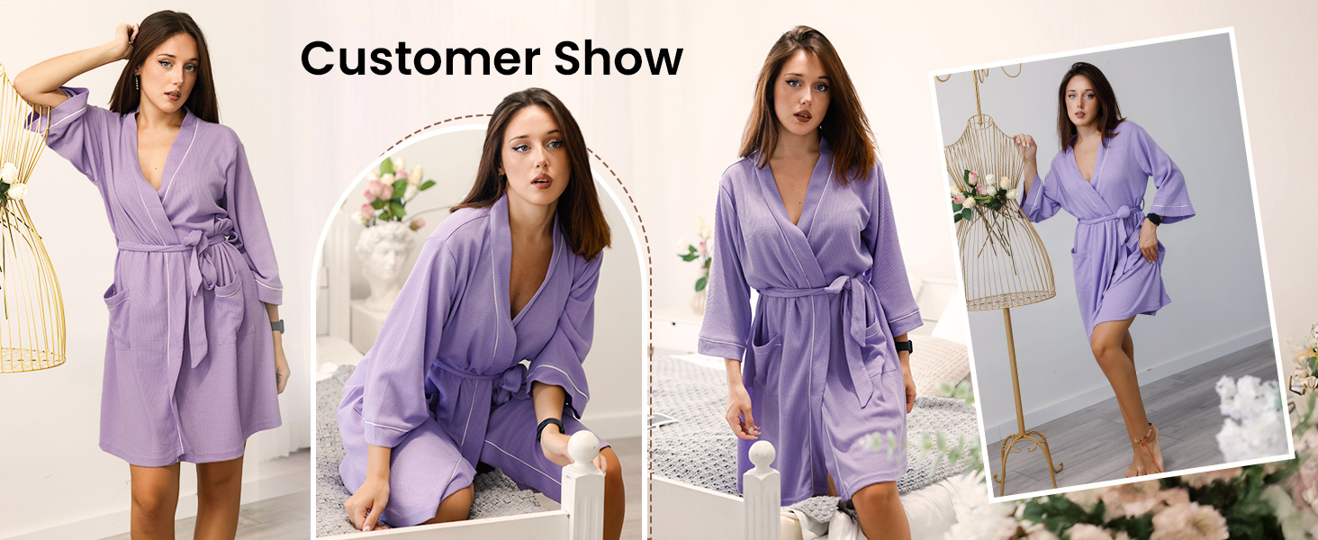 womens robe short