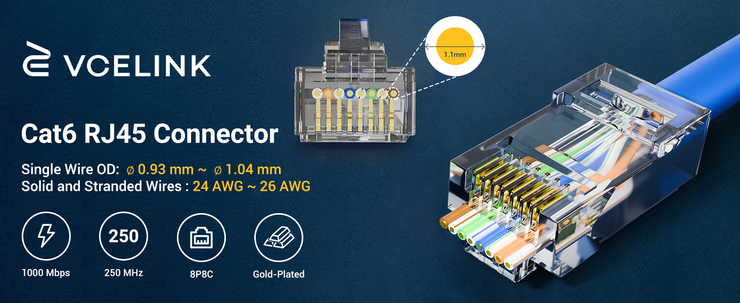 cat6 passthrough connectors