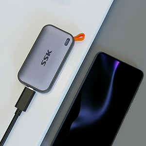 SSK 1TB Portable External NVME SSD,up to 1050MB/s Extreme USBC 3.2 Gen2 Solid State Drive