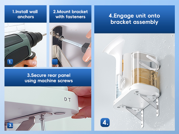 Mount bracket with fasteners