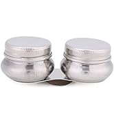 1pc Stainless Steel Large Double Dipper Palette Cup Oil Container Paint Megilp Turpentine Solvent...