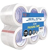 JARLINK Clear Packing Tape (12 Rolls), Heavy Duty Packaging Tape for Shipping Packaging Moving Se...