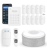tolviviov Alarm System for Home Security, Door Alarm Systems, App Alerts, 15Piece Kit, No Monthly...