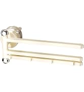 MTGekYu Suction Cup Towel Rack, Space-Saving Wall-Mounted Rotating Towel Rack, 3-arm Drill-Free T...