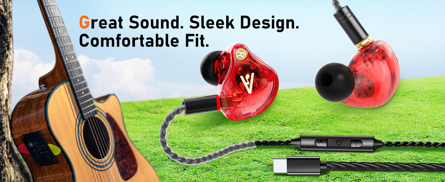 Audiovance Vibes 202 Black_HiFi Wired Earbuds