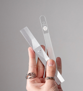 Clear Czech glass nail file for natural nails crystal nail file fingernail file