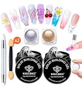 modelones 3D Gel Nail Art Kit, Non-Sticky Solid Builder Sculpting Gel for Nail Art Molding & Exte...