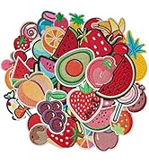 CXWLJL 40PCS Fruit Patches, Fruit Iron on/Sew on Patches Applique for Clothes, Dress, Hat, Jeans,...