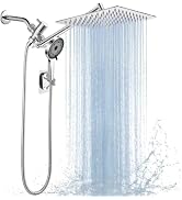 Shower Head,10”Rain Shower Head with Handheld Spray Combo with 11'' Angle Adjustable Extension Ar...