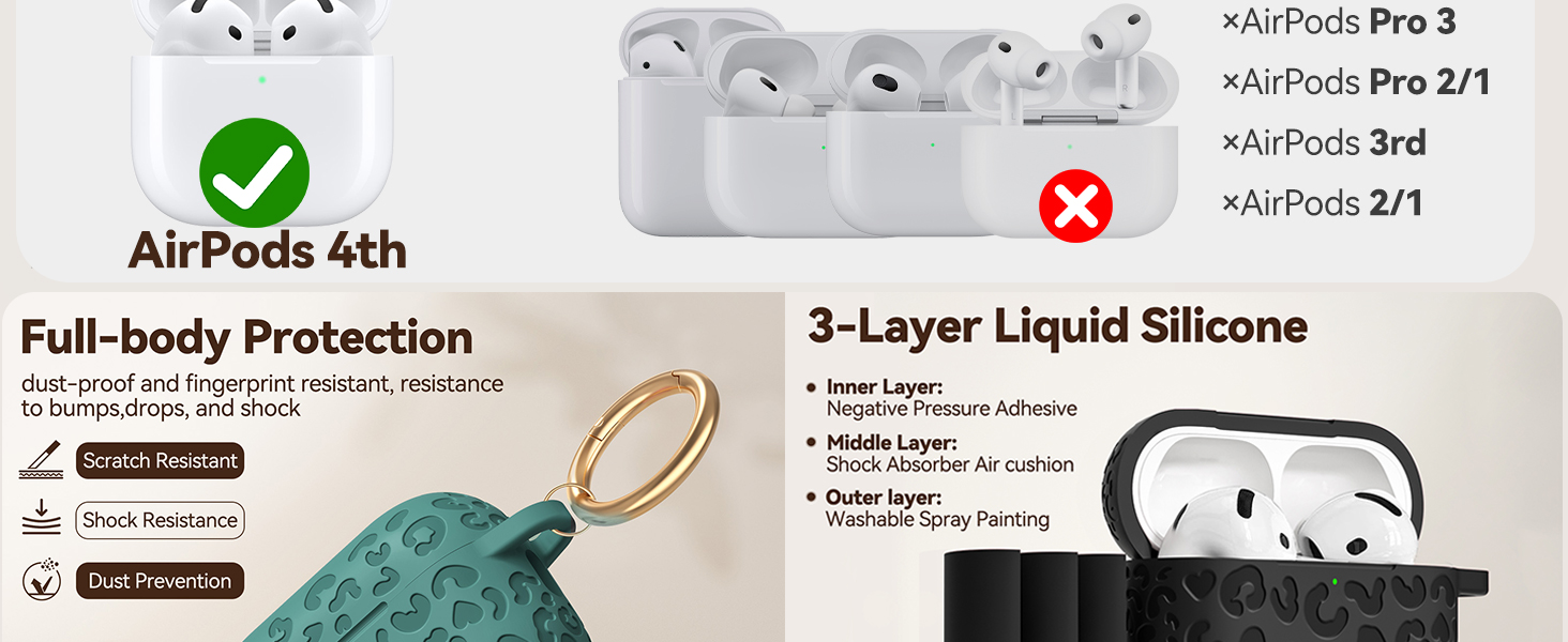 only compatible with airpods 4 case