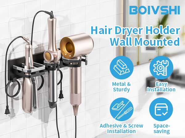blow dryer holder