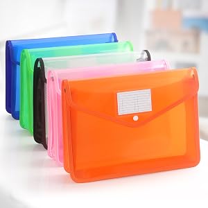 Transparent envelopes with Snap Closure