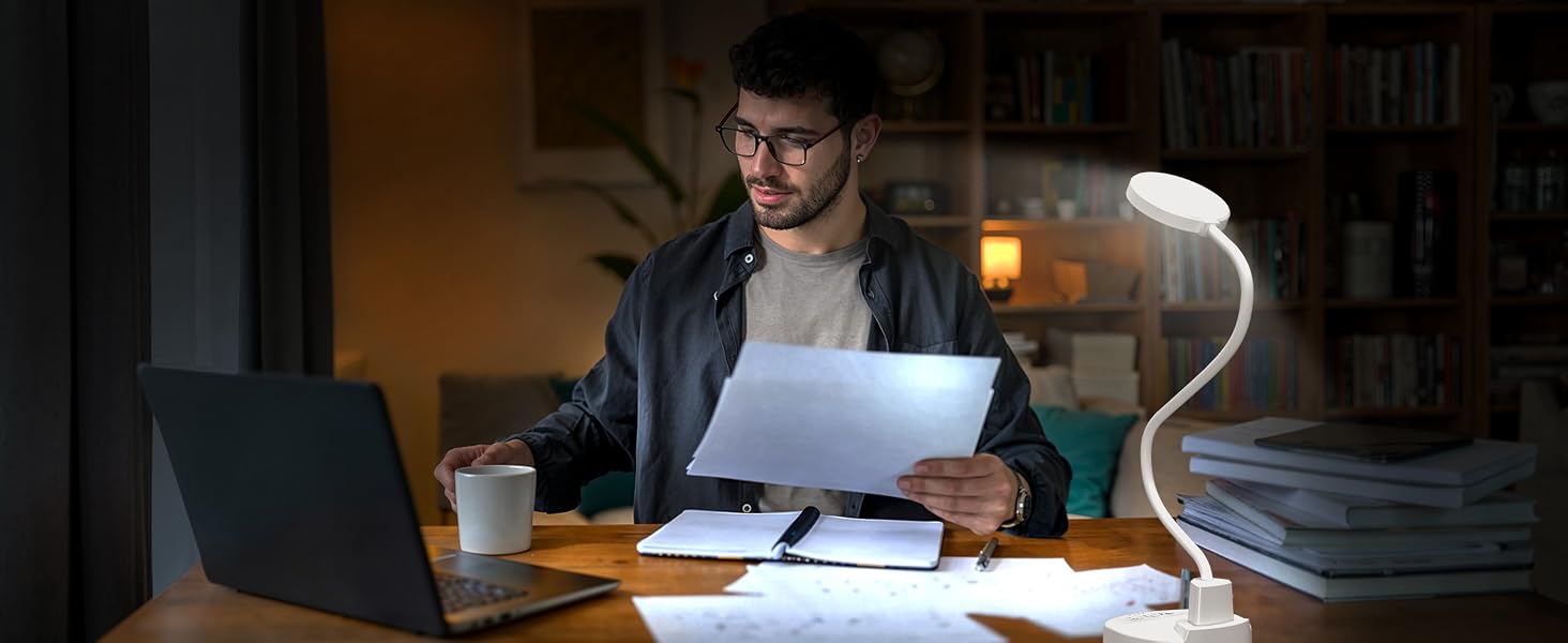 desk lamp with charger