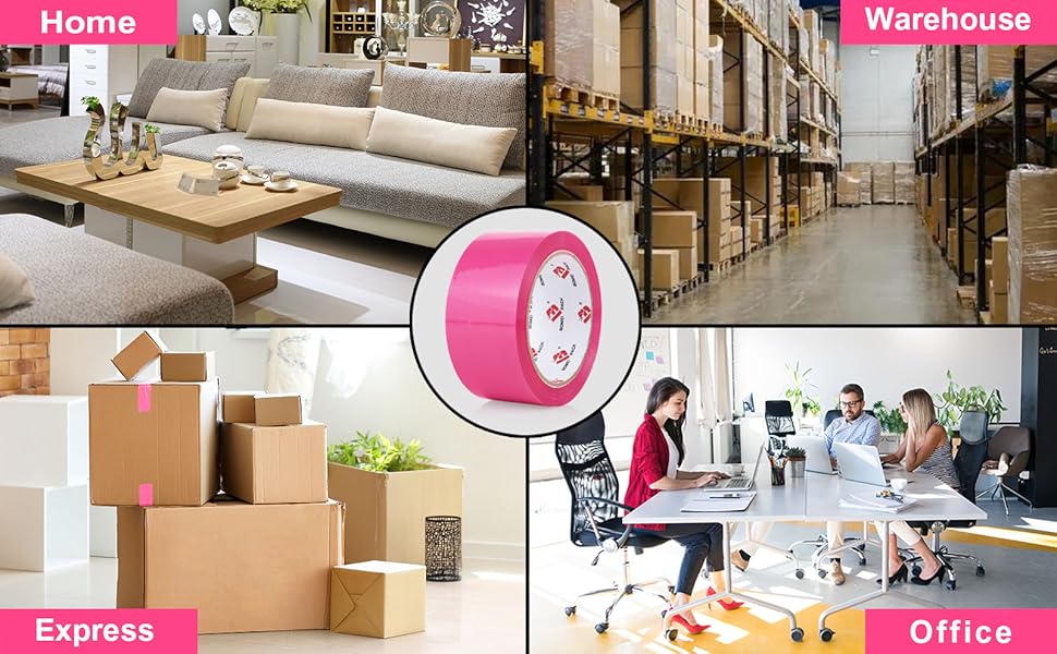 pink packaging tape