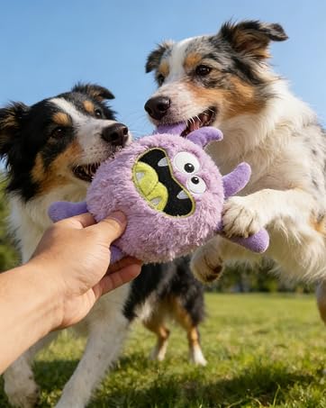 purple monster dog toys