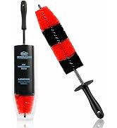 Pack of 1 Wheel Brush - 17Inch Long, Soft Bristle, No Scratch Car Wheel Cleaner Brush - Detailing...
