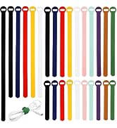 150PCS Cable Ties,4+6+8+10 Inch Reusable Cable Management, Multi-Purpose Adjustable Cord Organize...