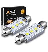 Alla Lighting 41mm/42mm 578 211-2 212-2 LED Festoon Bulbs, 6000K Xenon White CAN-Bus Interior Dom...