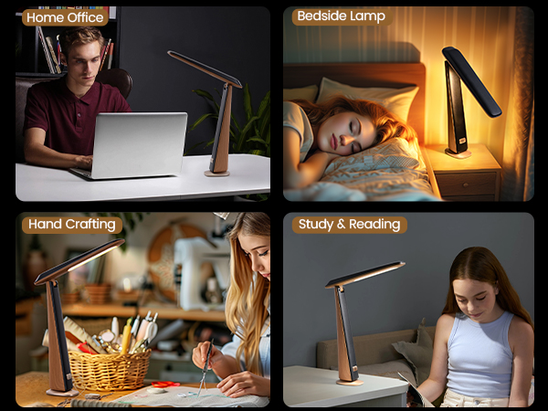 desk lamp with clock