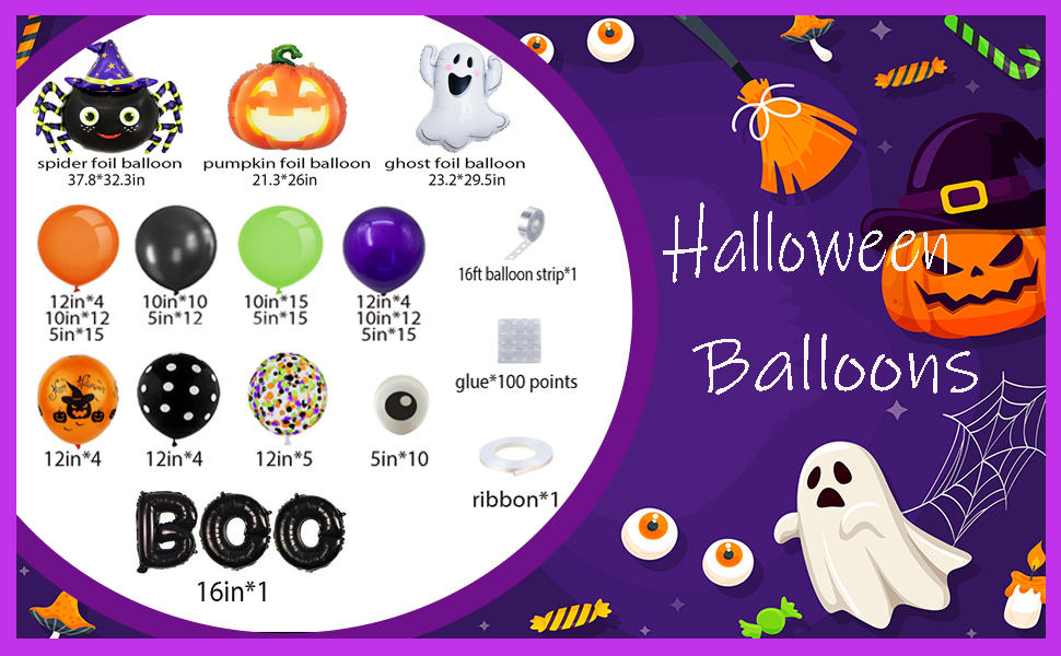 halloween balloon garland