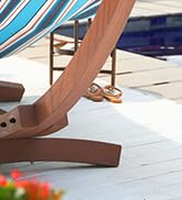 Lazy Daze Hammocks 14 FT Outdoor Arc Wood Hammock Stand, 2 Person Hard Pine Wood Hammock Stand wi...