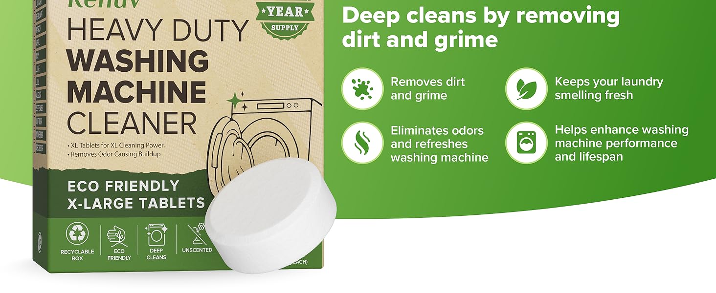 one year supply washing machine cleaner