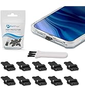 PortPlugs Dust Plugs (10-Pack) Easy-Grip Tab, Compatible w/iPhone, iPad, AirPods Lightning Charge...