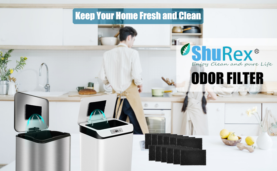 12-Pack Universal Trash Can Odor Absorbing Filters