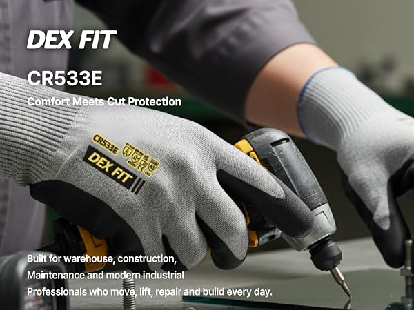 Esd a3 cut resistant gloves fiberglass free en16350 anti static safety gloves