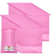 MEEZY 50 Pcs Pink Shoe Bags for Travel Storage Packing Sneakers Beach | 12.6x17.3 in Large Drawst...