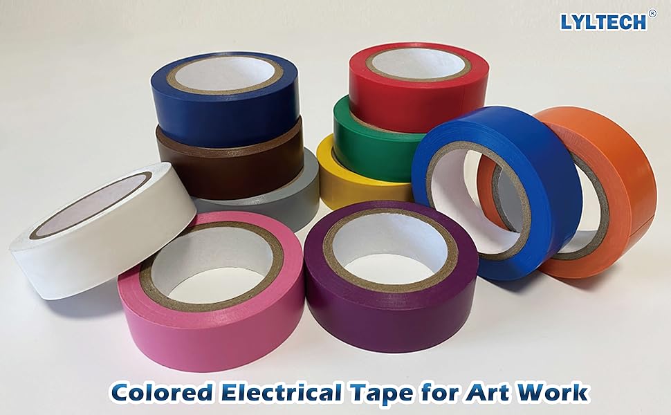 Electrical Tape Rainbow Colors