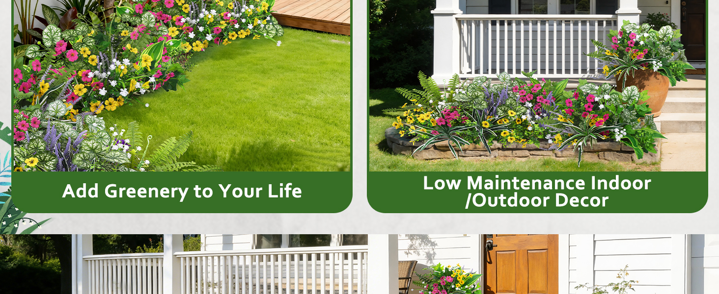 faux outdoor plants