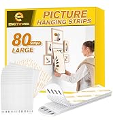 EMITEVER Picture Hanging Strips Heavy Duty, Damage Free Hanging Picture Hangers, Picture Hanging ...