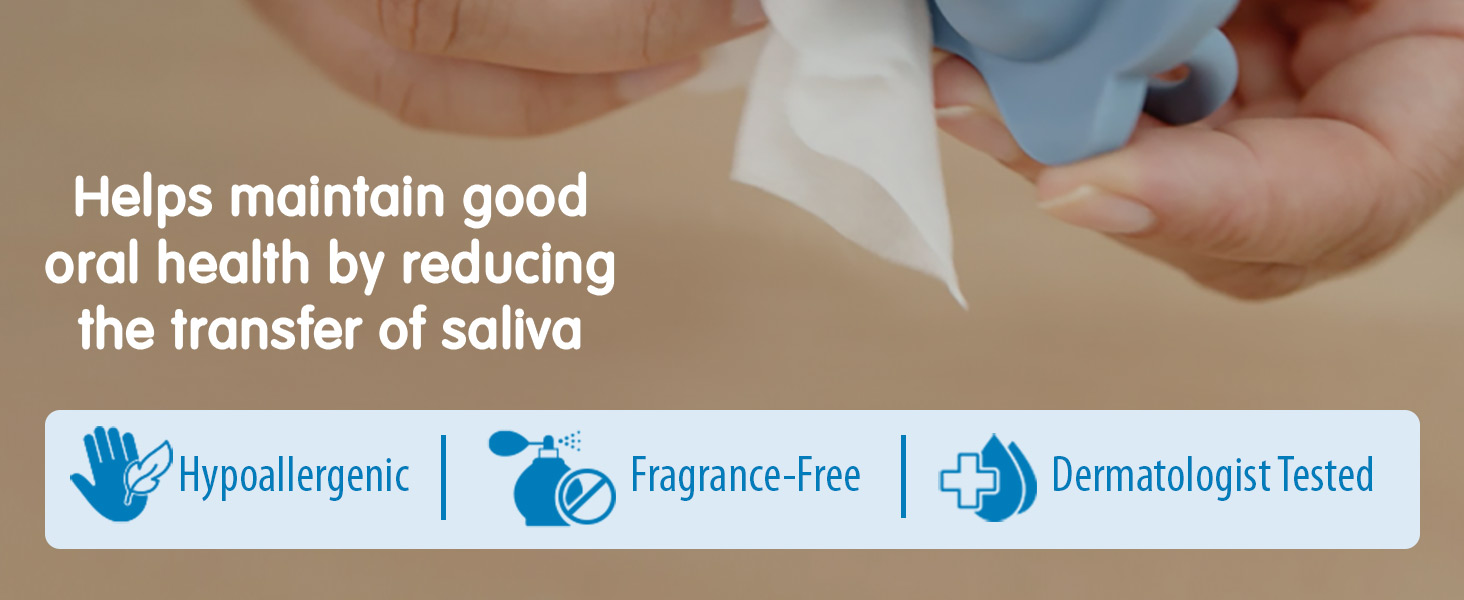 Helps maintain good oral health by reducing the transfer of saliva