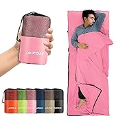 JAICOM Sleeping Bag Liner, Travel Sheets & Adult Sleep Sack, Ultralight and Portable Summer Sleep...