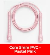 Elite Jumps Core 5mm, PVC Adjustable Skipping Rope | Durable 5mm PVC speed rope. Unbreakable hand...