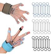 wefaner Finger Strengthener Band Exerciser Trainer Hand Grip Strength,Forearmfor Finger Resistanc...
