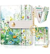 Jogjam Floral Green Rfid Ladies Wallet, Small Slim Thin Compact Credit Card Women Wallet, Spring ...