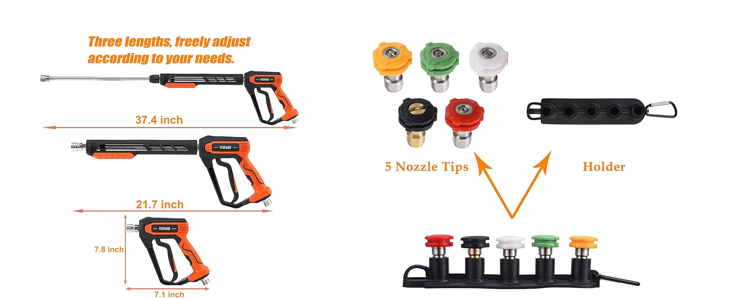 Power Washer Gun with Hose