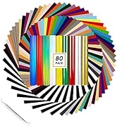 HTVRONT HTV Heat Transfer Vinyl Bundle: 80 Pack 12
