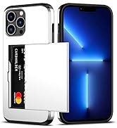Nvollnoe for iPhone 13 Pro Max Case with Card Holder Heavy Duty Protective Dual Layer Shockproof ...