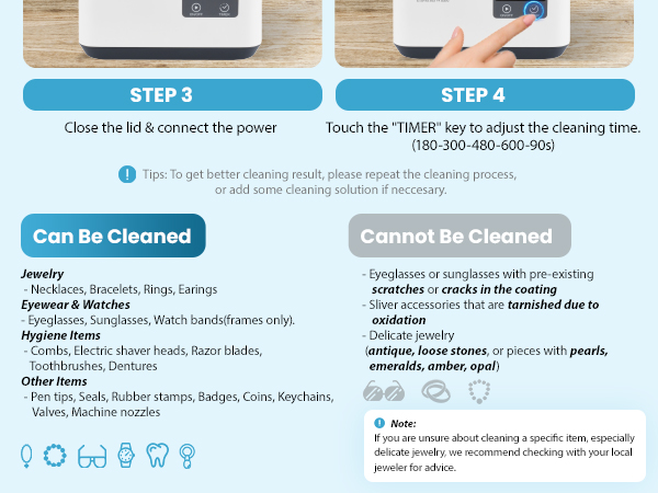 electric jewelry cleaner ultrasonic