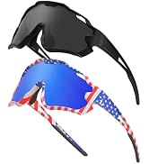 CMBJJU 2PCS Kids Sunglasses,Baseball Sunglasses for 8-14 Boys Girls,UV400 Sports Sunglass for Cyc...