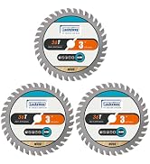 Luckyway 3-Pack 3 Inch 36T with 3/8 Inch Arbor TCT(Tungsten Carbide Tooth) Circular Saw Blade for...