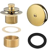Artiwell Push & Lock Tub Trim Set with Single-Hole Overflow Faceplate, Bathtub Conversion Kit