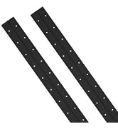 20Inch Black Continuous & Piano Hinges, 2PCS Heavy Duty Stainless Steel Piano Hinge with Hole, 0....