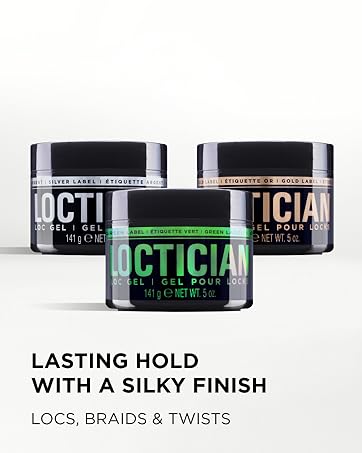 Image of 3 Loctician pomades - green , silver, gold