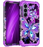 Miqala for Galaxy S26 Plus Case,Glow in The Dark Three Layer Heavy Duty Shockproof Protection Har...