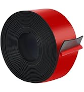 Rubber Tape with Adhesive Backing - 1" Wide x 1/16" Thick x 20" Long, Neoprene Rubber Seal Strips...