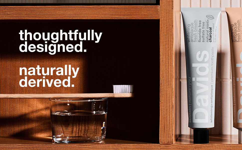 sustainably packaged, thoughtfully designed, naturally derived charcoal toothpaste wood toothbrush
